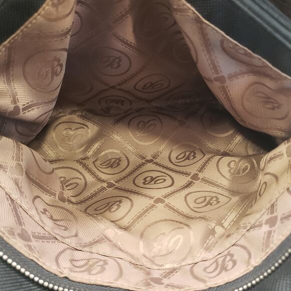 Womens Brighton Handbag Faux Python Trim Shoulder Bag Black Snakeskin Purse - Picture 9 of 16